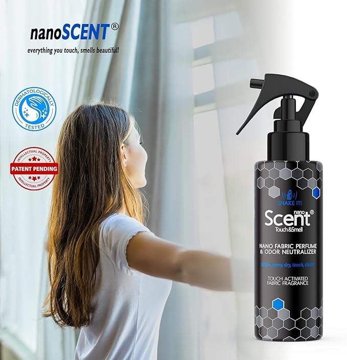 Perfume Fabric Spray for Textile and Room - Nano Scent Odor Eliminator for Strong Odor Room Linen Carpet Bathroom Spray - Shoe Deodorizer Spray - Fabric Refresher Spray Various Scent - 12pack