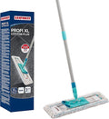 Leifheit Profi XL Cotton Plus Flat Mop with 146 cm Handle 42 cm Large Flat Floor Mop Head 360° Universal Joint for Easy Steering Highly Absorbent for Stone and Tile Floors