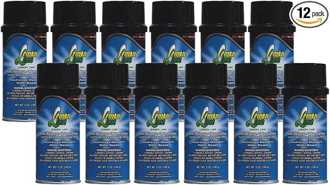 Quest 3320 LEMON LIME Water-Based Total Release Odor Eliminator Lemon Lime (Case of 12)