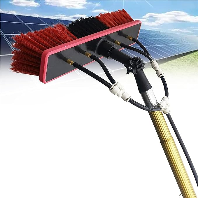 Telescopic Window Cleaner9m/50cm Brush Head Window Cleaning kitTelescopic Window Cleaner Water fed Long Reach Window Pole Cleaning Toolroof Cleaning Equipment Solar Cleaning kit
