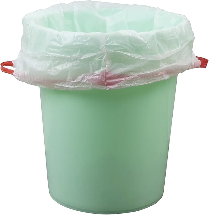 6 Gallon White Drawstring Trash Bags 120 Counts