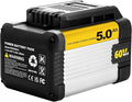 5Ah 60V Li-ion Replacement Battery for Worx for CAT for Caterpillar DG6B5 DG6B25 DG6B50 DG651 DG670 DG210 DG620 DG630
