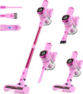 Tikom V500 Cordless Vacuum Cleaner for Home 40000Pa/450W Stick Vacuum with LED Touch Screen Charging Wall Dock Anti-Tangle Lightweight Handheld Vacuum for Pet Hair Hard Floor Carpet