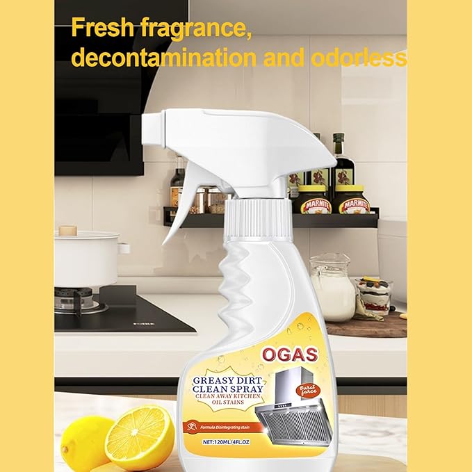 Heavy-duty kitchen degreaser - A powerful oil stain and stubborn remover for kitchen covers stoves grills and ranges suitable for home restaurant hotel and commercial use(300ml)