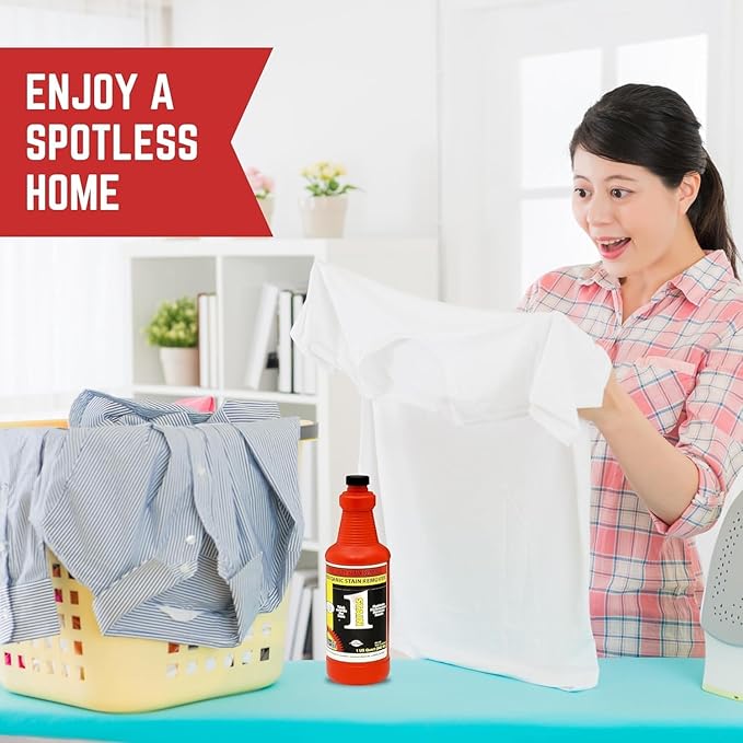 Pro's Choice Stain 1 Effective &amp Incredible Spot Remover for Fabric Organic Stain Remover Laundry Cleaner Grease &amp Spot Cleaner for Clothes Use as Stain Treater Spray for Carpet &amp Couc
