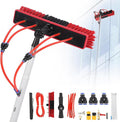 Telescopic Solar Panel Cleaning Brush 3-20M Extendable Water Fed Window &amp Roof Cleaner 55cm Brush for Efficient Solar Panel Maintenance