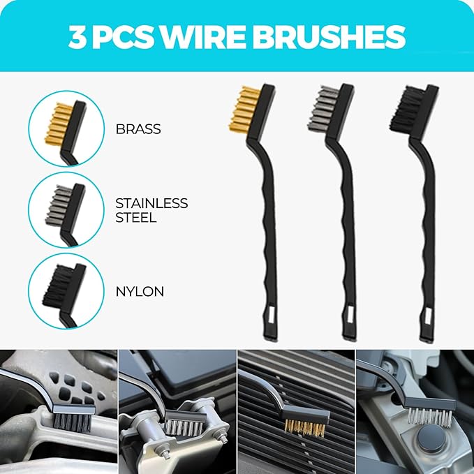 30Pcs Car Detailing Kit Car Wash Cleaning Kit Auto Detailing Drill Brush Set Car Cleaning Gel Car Cleaning Supplies for Interior Exterior Wheels Windows