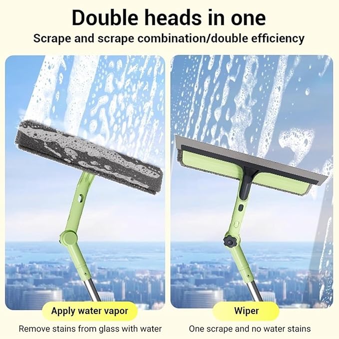 Extendable Double-Sided Window High Window Cleaning All-Purpose Cleaning Tools for Glass Walls and Floors ﻿