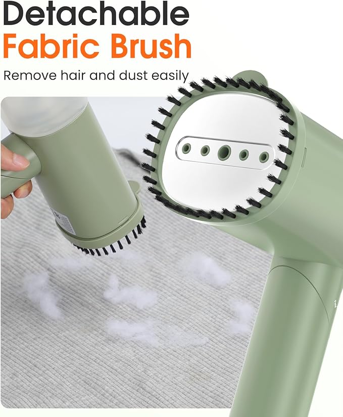 Handheld Steamer for Clothes 1200W Foldable Travel Steamer 20 Sec Preheat Garments Wrinkle Remover 120V Portable Hand Iron with 150ml Water Tank Clothes Steamer for Home Travel-Green