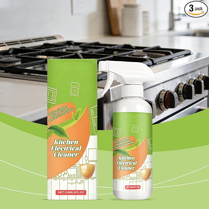 Natural Electrolyzed Ion Kitchen Cleaner Spray - Heavy Duty Oven &amp Stove Cleaner Multipurpose Cleaning Spray for Stubborn Kitchen Oil Stains &amp Grease (1)
