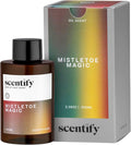Scentify Holiday Mistletoe Magic Aroma Oil Christmas Refill Scent for Oil Diffusers - Pine Oak Moss Clove Cedar - Luxurious Relaxing Aromatherapy Fragrance 100ml 3.38oz
