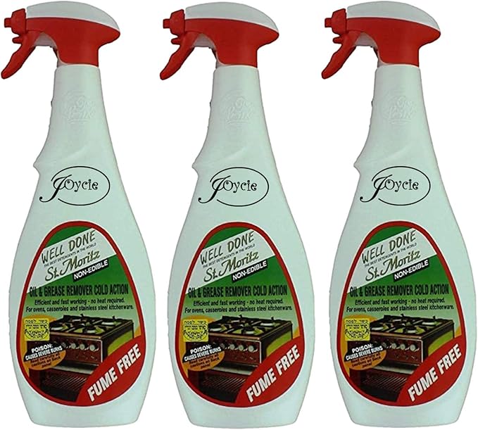 Well Done St.Moritz Oven Cleaner 27Oz (750Ml) Fume Free Pack (3)