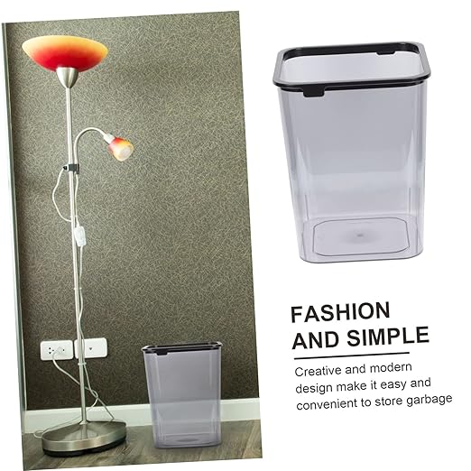 Happyyami Square Wastebasket Hidden Trash Can Decorative Trash Bin Garbage Container Waste Basket
