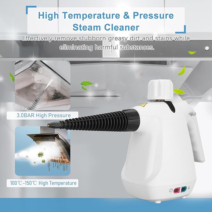 High Pressure Steam Cleaner Handheld Portable Steam Machine for Home Use Lightweight and Compact Design Suitable for Kitchens (M)