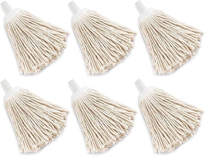 8oz Cotton Deck Mop Refill Case of 6 White