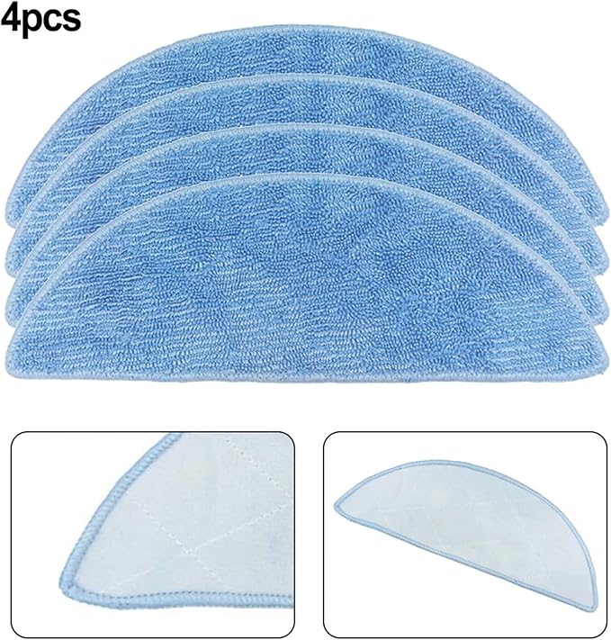 4PCS Mop .Compatible for BPMIO. B12 Robot Vacuum Cleaner Mop Part Replacement Accessories Household Cleaning Tool