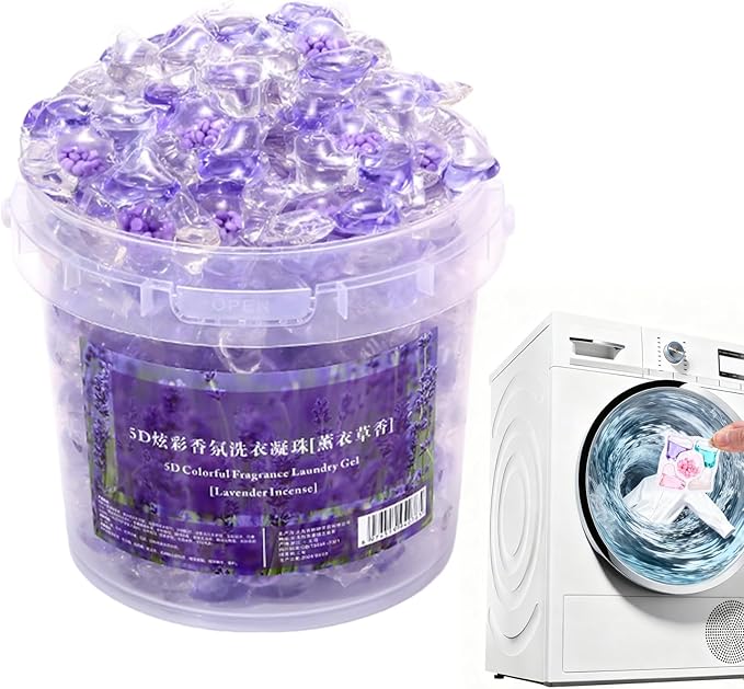 Washing Machine Pods - Hundred Count Scented Stain Removal Concentrated Fabric Softener Color Protection Clothes For Pant Towel Sweater Bedding Underwear Deep Clean Laundry Detergent Pack