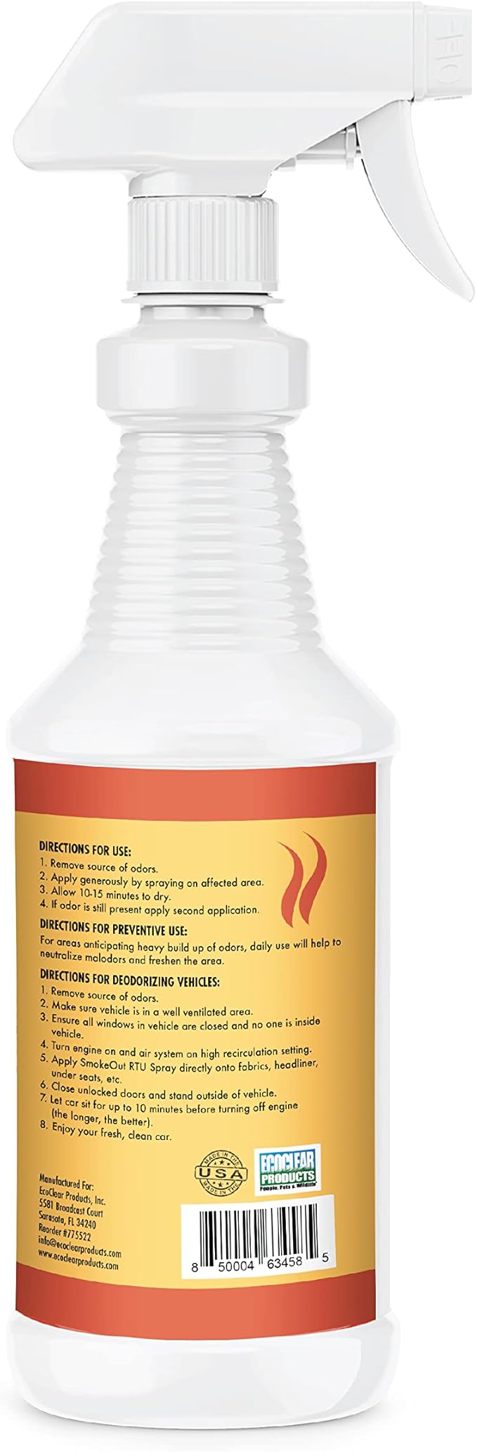 SmokeOut - Commercial Strength Odor Eliminator - Neutralizer Deodorizer Odor Remover (32 ounce)