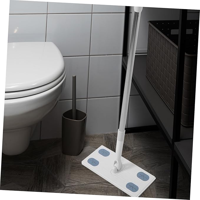 Detachable Dry Dust Mop with Retractable Handle Easy Floor Cleaning Tool No Washing Required for Home Use Compatible with Face Towels for Dust Removal