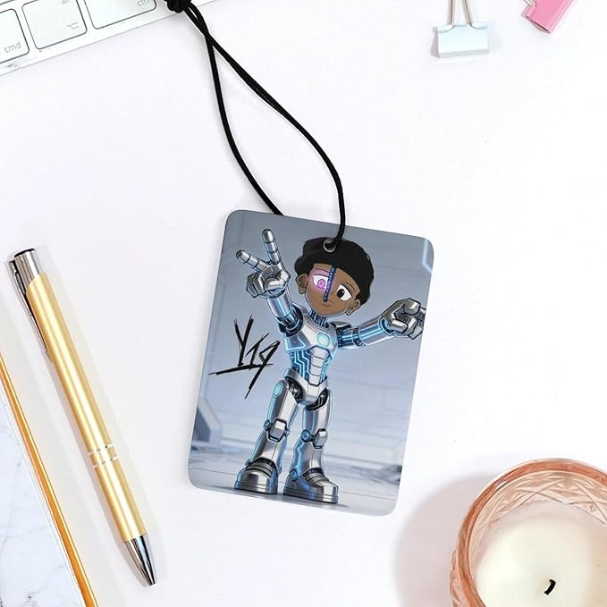 5PCS Car Air Freshener Hanging Personalized Double Sided Tech Kid Car Fresheners Long Lasting New Cars Scents Cute Automotive Freshies for Closets Drawers (tea)