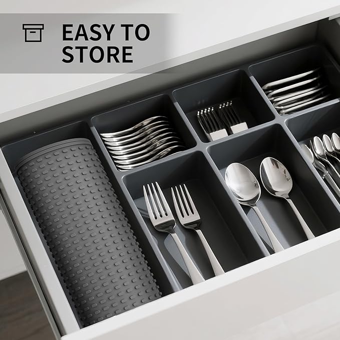 4 Pack Grey Rubber Bar Mat for Countertop -Grey 18 x 12 Large Bar Mats for Bartending Spill Mat for Home Kitchen &amp Bar Accessories Dish Drying Cocktail Service Mat