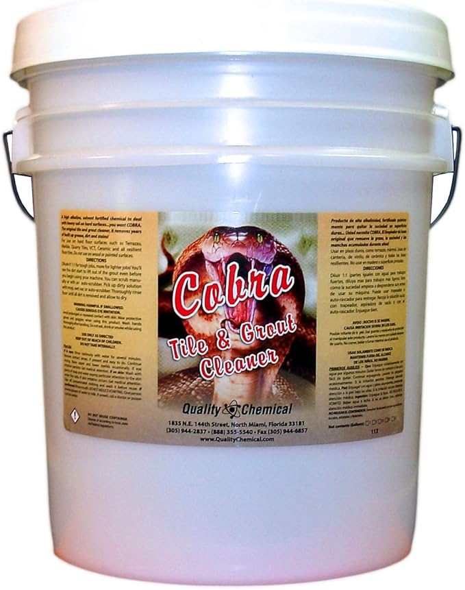 Quality Chemical Cobra Heavy Duty Floor Tile &amp Grout Cleaner - Nothing Stronger!-5 gallon pail