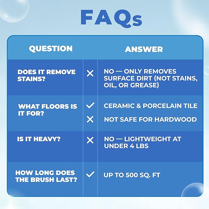 Electric Stand-Up Lightweight Grout Cleaning Machine – Easy-to-Use Tile Grout Cleaner for Deep Cleaning Kitchen Floors Bathrooms &amp Tile Surfaces | Powerful Electric Floor Scrubber Tool (Original)