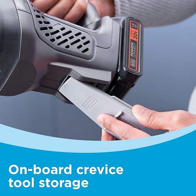 BLACK+DECKER 20V MAX POWERCONNECT Handheld Vacuum Cordless Battery Not Included Bare Tool Only (BCHV001B)