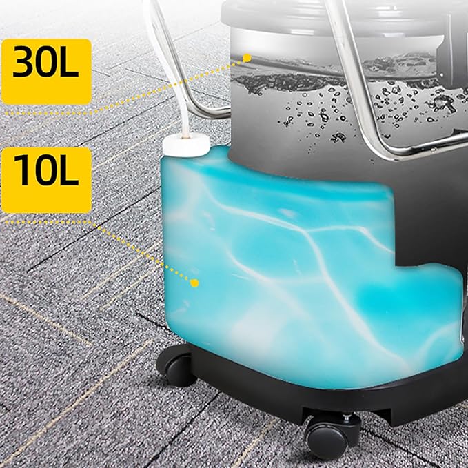 Commercial Carpet Cleaner Machine 3-In-1 Portable Wet Dry Vacuum Floor Cleaner 1034w Stainless Steel Body 30L Heavy Duty Dust Extractor Sofa Curtains Carpet Cleaning for Carpet and Hard Floor