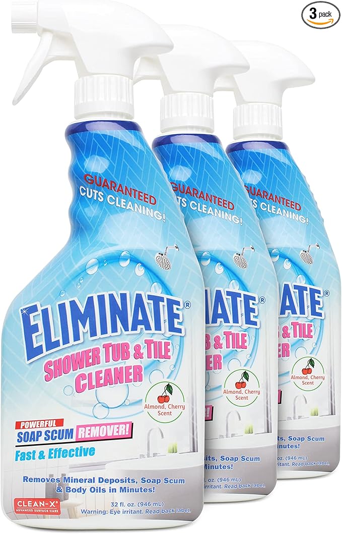 Clean-X Eliminate Shower Tub &amp Tile Cleaner- 32 fl oz. - Shower Cleaner by UNELKO Invisible Shield (3)
