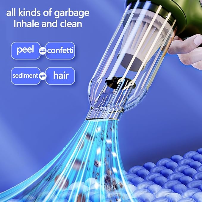 VELPEN Cordless Vacuum Cleaner for Home 48KPa Car Vacuum Cleaner High Power 32dB Dorm Room Essentials for Hardwood Floors Cat Litter