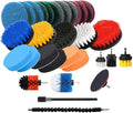 31PCS Electric Drill Brush Set Includ ClothScrub Pads Sponge Power Scrubber Brush with Rotate Extend Long AttachmentAll Purpose for Grout Tiles Sinks Bathtub Bathroom Kitchen