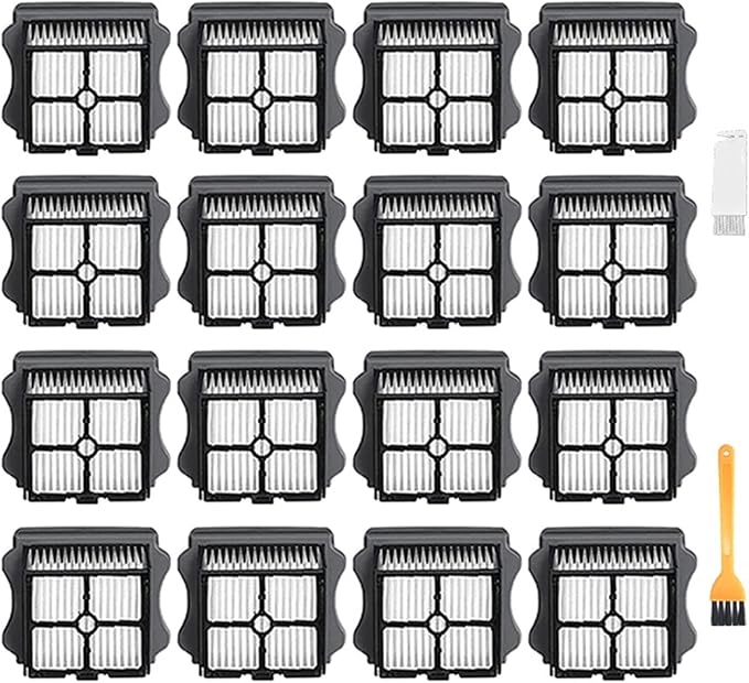 BeNtli Cordless Wet Dry Floor Washer Handheld Vacuum Accessories Spare PartRoller BrushHepa FilteCompatible for TINECO Floor One S3 /Compatible for IFloor 3 (Color : 18PCS)