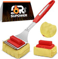 Grill Brush Bristle Free with 2 Cleaning Brush Heads Cleaning with Steam Technology Replaceable Brush Heads &amp Scraper Tool for Stainless-Steel Grates Grill Brush with Stainless Steel Spatula