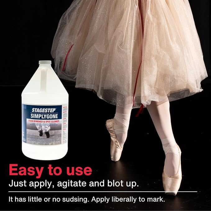 Simply Gone Stain Remover for Wood and Vinyl Surfaces Easy to Apply Removes Stubborn marks of beverages grease oil most shoe polish 1 Gallon