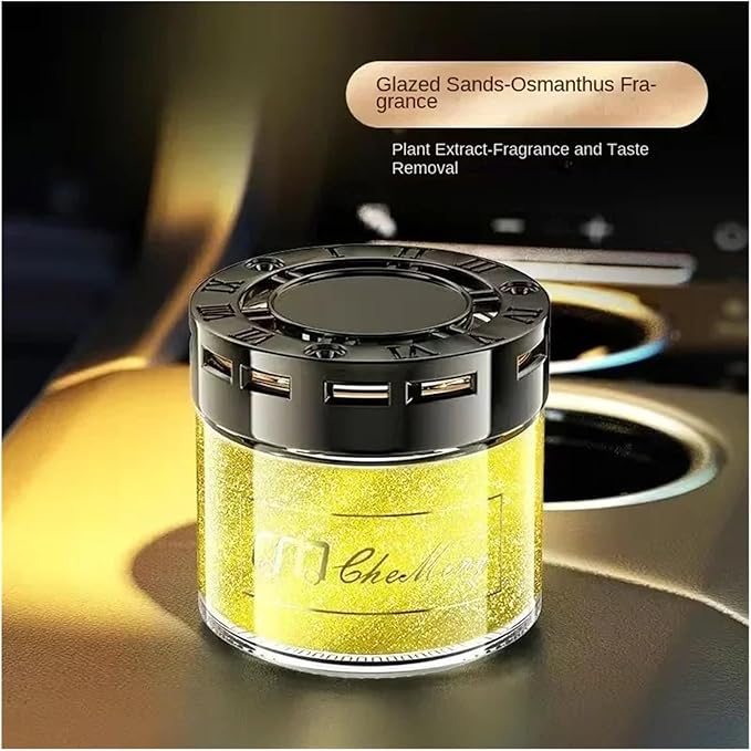 High-End Flowing Sand Solid Fragrance Car Aromatherapy Air Freshener Seat Decoration for Your Vehicle(E)