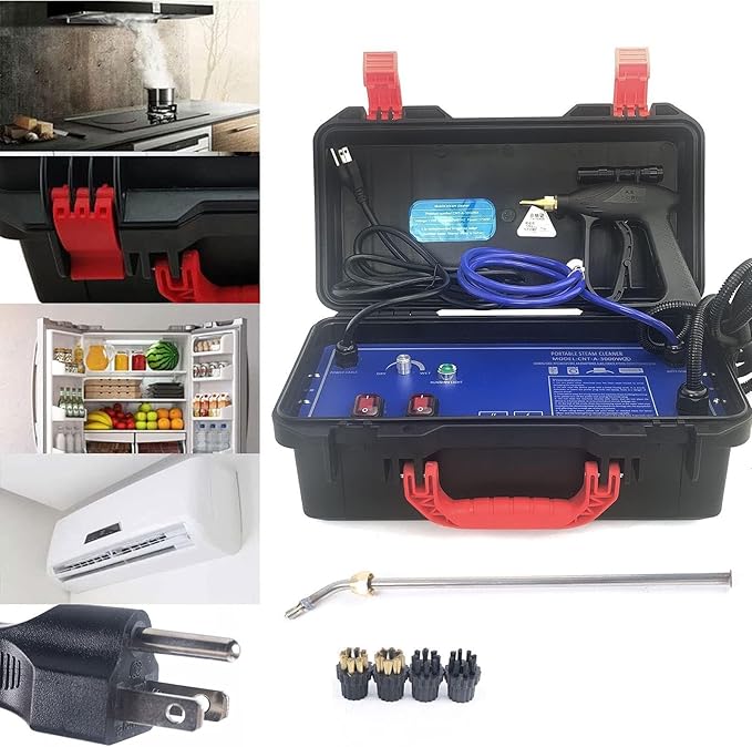 High Pressure Handheld Steam Cleaner Portable 3000W High-Temperature Steamer For Car Home Kitchen Bathroom(220v#3000w)