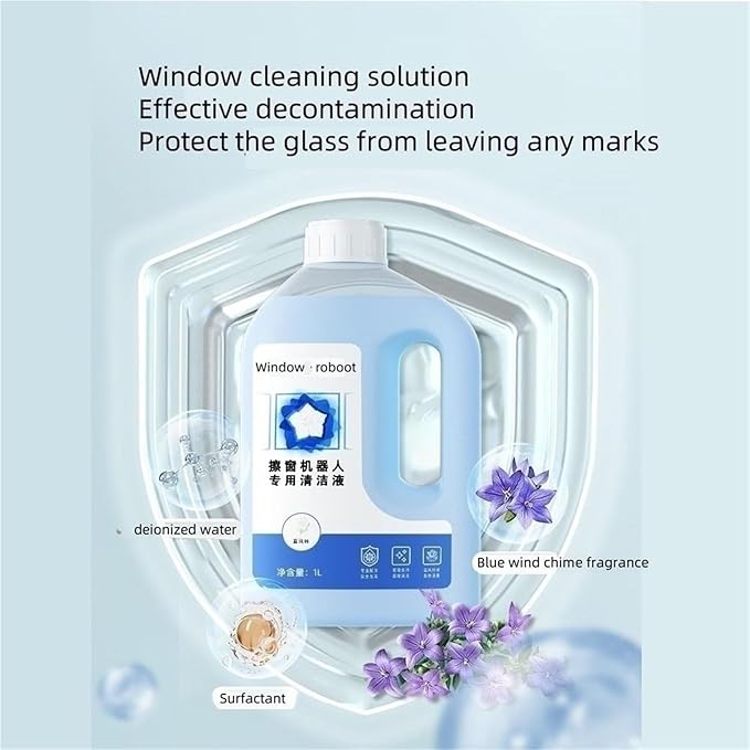 Window Cleaning Robot Cleaning Solution And Mopping Pads Compatible With Ecovacs Winbot W836/850/855/860/880/920/83S Replacement Accessories(A)