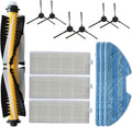 MIUYTRN Vacuum Main Roller Side Brush Mop Cloth Robot Vacuum Cleaner Parts Replacement cuicui(Light Grey)