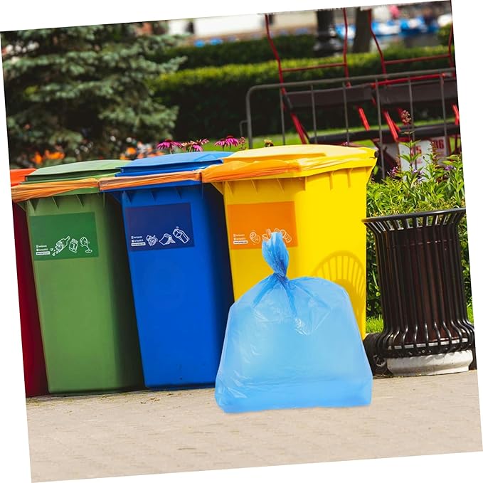50pcs Tear-resistant Garbage Bags Thickened Large Capacity Trash Can Liners for Bathroom Kitchen Office Home PE Material Bedroom Trash Bags