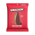 SMACKIN' - Jumbo Roasted Sunflower Seeds No Salty Burn American Made Easy Pour &amp Seal - Backyard BBQ 4oz bag (12 Bags)