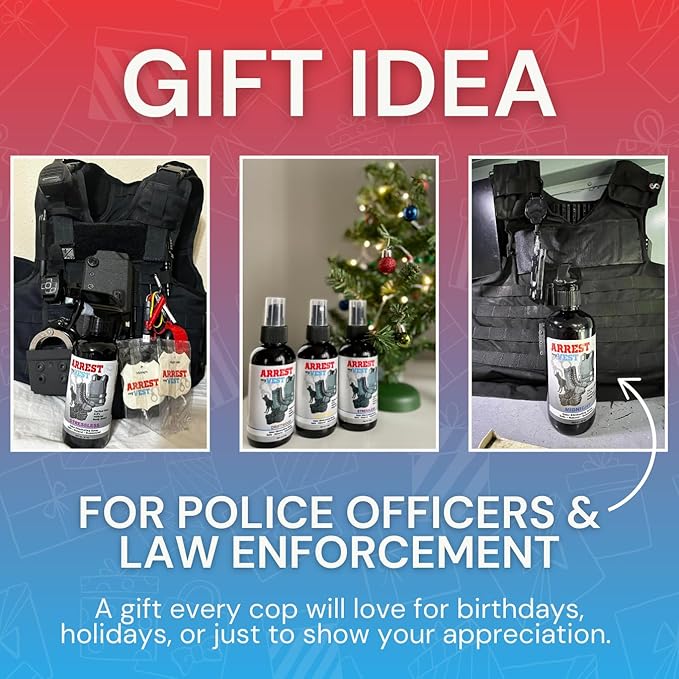 Arrest My Vest Military Grade Odor Eliminating Spray for Body Armor Tactical Gear and K9 Equipment. Safe on All Ballistic Vests Fabrics &amp Police Gear - 6 Pack Mix 4 oz Bottles