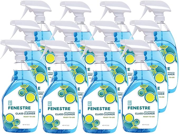 Fenestre RTU Non-Ammoniated Glass and Plexiglass Cleaner Quart (Case of 12)
