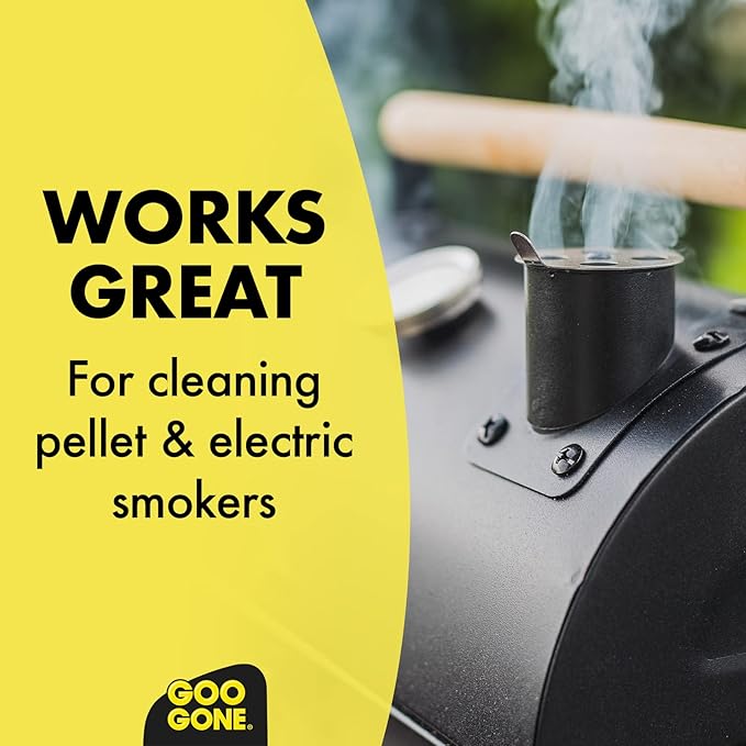 Goo Gone Grill and Grate Cleaner Spray (2 Pack) Cleans and Degreases BBQ Cooking Grates and Racks Pellet and Electric Smokers- 24 Ounce