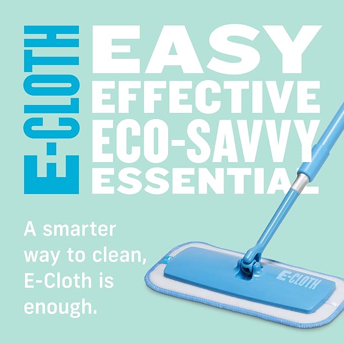 E-Cloth Mini Deep Clean Mop Premium Microfiber Mops for Floor Cleaning Great for Hardwood Laminate Tile and Stone Flooring Washable and Reusable 100 Wash Guarantee 1 Pack