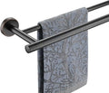JQK Double Towel Bar Oil Rubbed Bronze 20.5 Inch 304 Stainless Steel Thicken 0.8mm Towel Rack Bathroom Towel Holder ORB Wall Mount Useable Length 18 Inch TB100L18-ORB