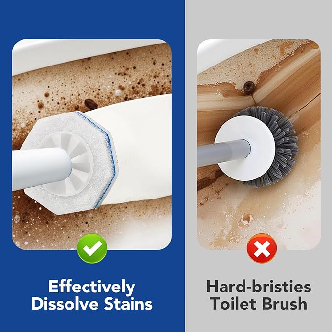 50 Count Disposable Toilet Wand Refills for Clorox Compatible with Clorox Toilet Wand for Bathroom Cleaning
