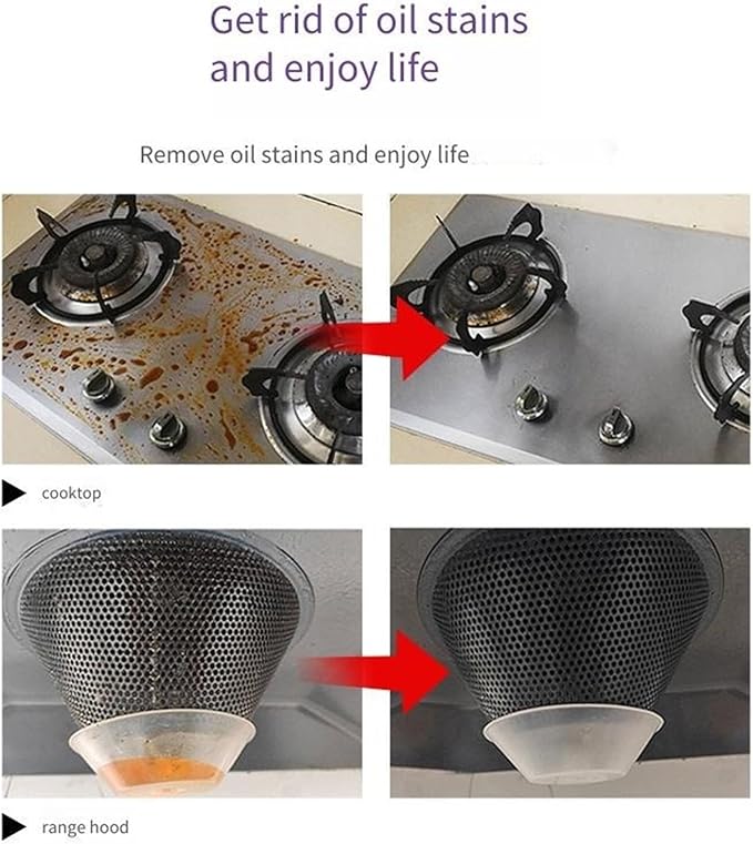 Kitchen degreaser - Compatible with Merilac Powerful Grease Cleaner Oil Smoke Clean Foam Heavy Grease and Oil Stain Cleaner for油烟机(3pcs)