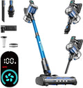 Cordless Vacuum Cleaner 8-in-1 Cordless Stick Vacuum Cleaner with 3 Suction Modes Up to 45mins Runtime Rechargeable Self-Standing Wireless Vacuum Cleaners for Home Pet Hair Carpet Car Hard Floor