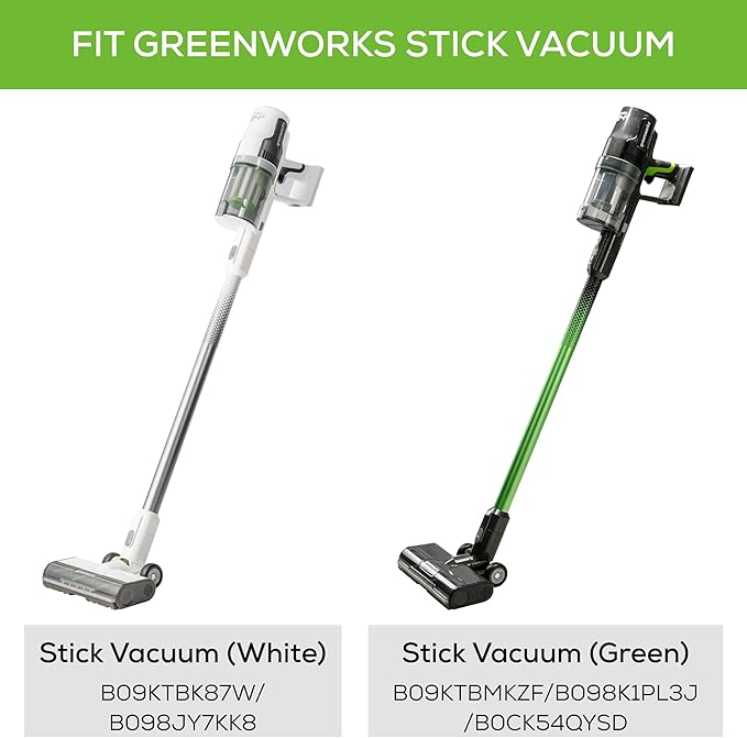Greenworks Stick Vacuum Foldable Stand for Charger (Black) Works with Greenworks 24V Stick Vacuums (SVW24L411 SVG24L411 ‎SVW24L410 ‎SVG24L410)